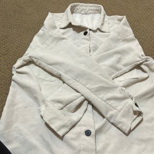 Ardene white button down jacket